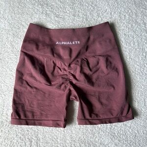 Alphalete Brown Bike Shorts Athletic Casual Fit